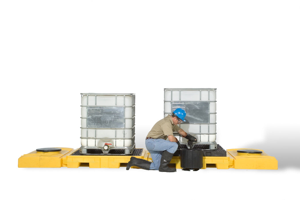 Modular IBC Spill Pallet:  2-Tank, Indoor Model Part #1125