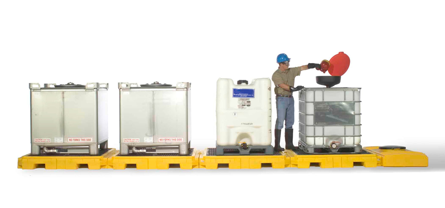 Modular IBC Spill Pallet:  2-Tank, Indoor Model Part #1125