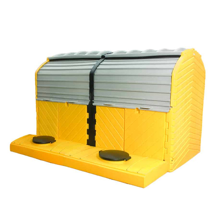 Modular IBC Spill Pallet:  5-Tank, Outdoor Model Part #1168