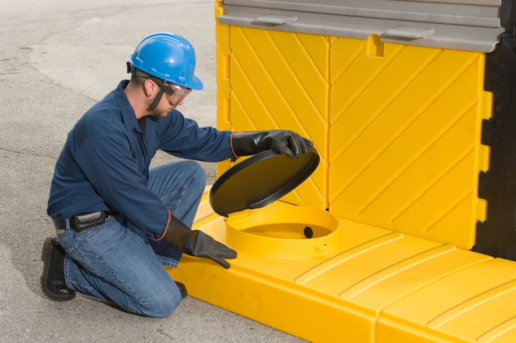 Modular IBC Spill Pallet:  5-Tank, Outdoor Model Part #1168