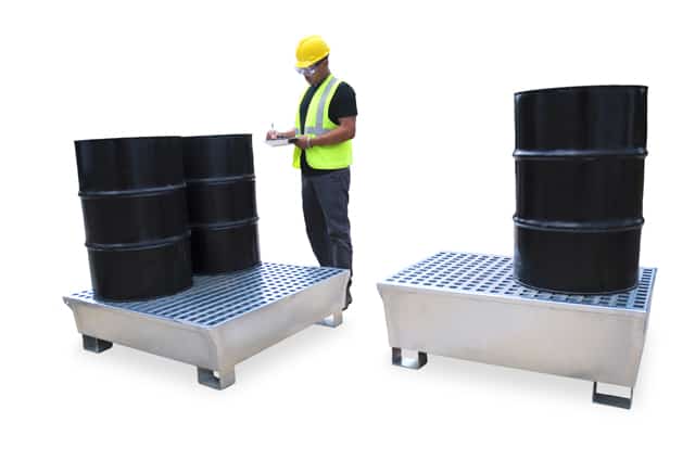 Ultra-Steel Spill Pallet, 4 Drum Part #1182
