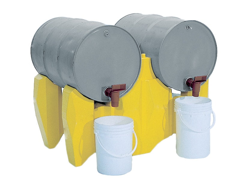 Drum Rack P2, Polyethylene, two-drum horizontal rack Part #2389