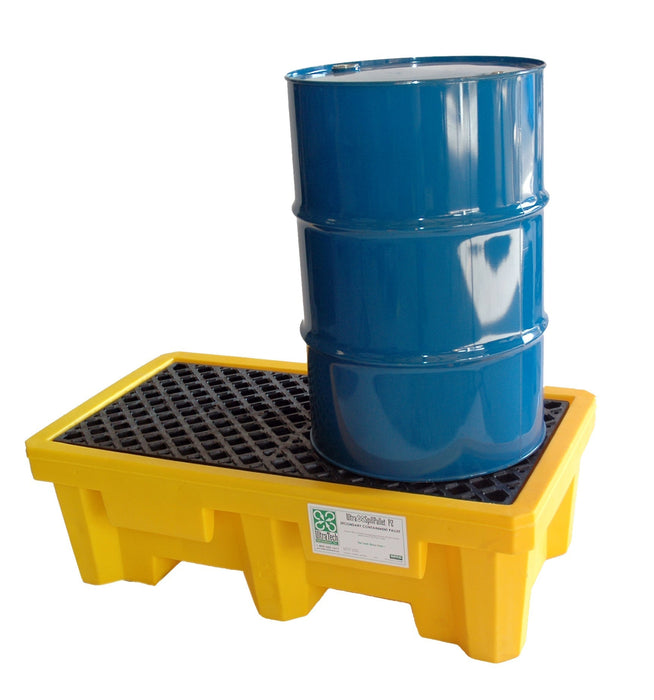 Spill Pallet P4, With Drain, Yellow Part #1001