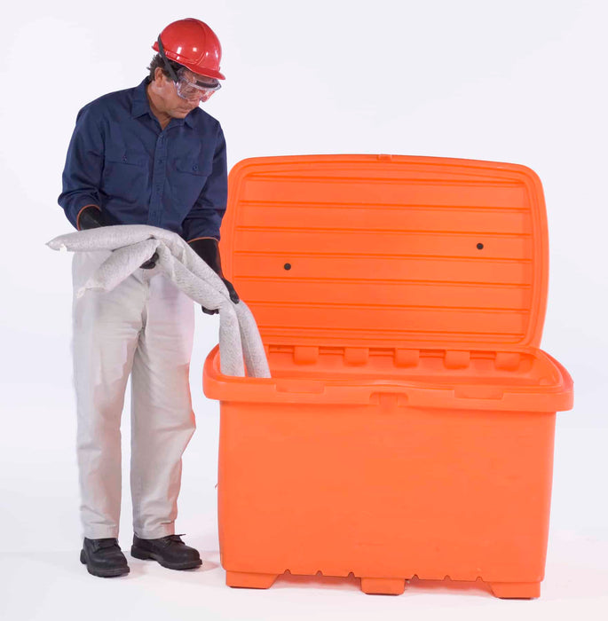 Utility Box, 15 cubic foot capacity,  no wheels, Safety Orange Part #0861