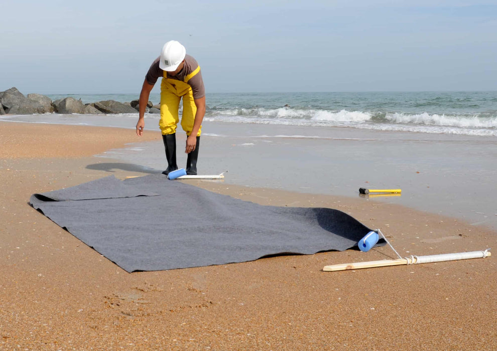 Oil Blanket, , Surf Model 10' W x 5'L, Two 25' Tethers and Two 36" Wooden Stakes Part #5206