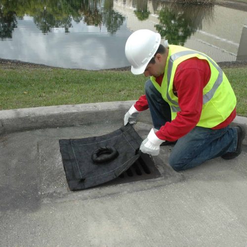Inlet Guard Plus, 2'x2' Curb Style, with overflow port, Sediment Model Part #9163