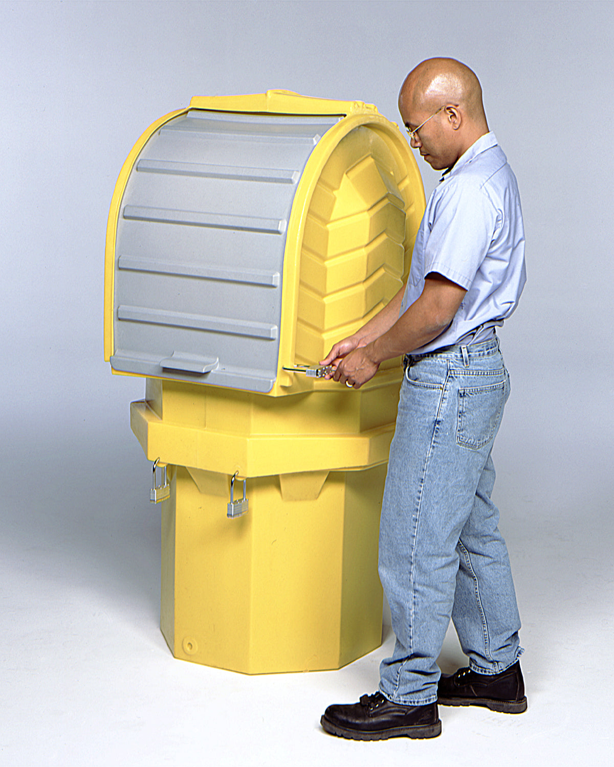 Hard Top P1 Plus Spill Pallet (No Drain) – Outdoor Drum Containment ...