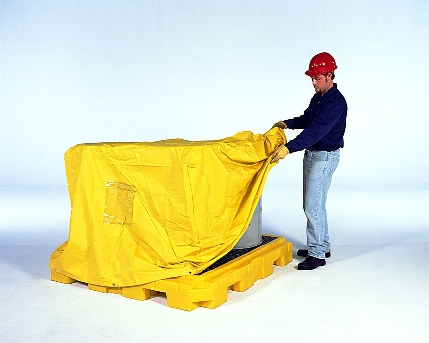 Spill Pallet P4 Plus, With Drain, Yellow Part #9631